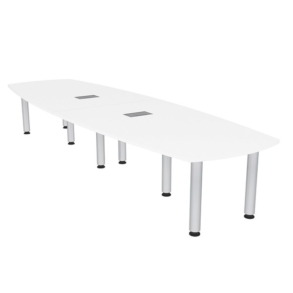 Skutchi Designs 45 in W, 120 in L, 29 in H, Engineered Wood Top, White H-ABOT-46119PT-09-EL - main